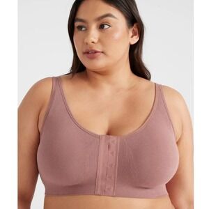 Knix Ultra Soft Front Closure Bra  Wireless Bra Mauve Pink Size M
